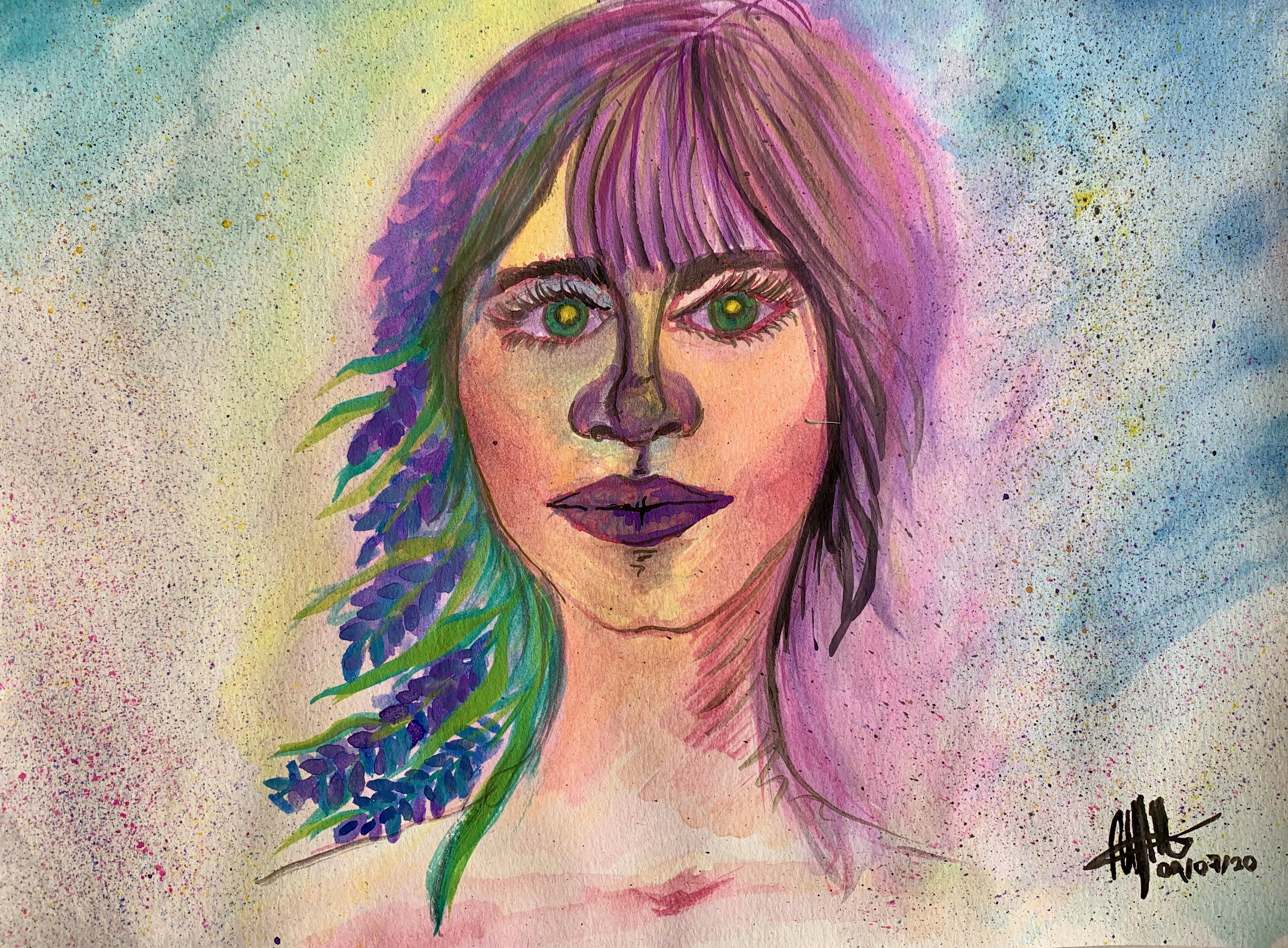 Mente Naturaleza, Acuarela sobre papel