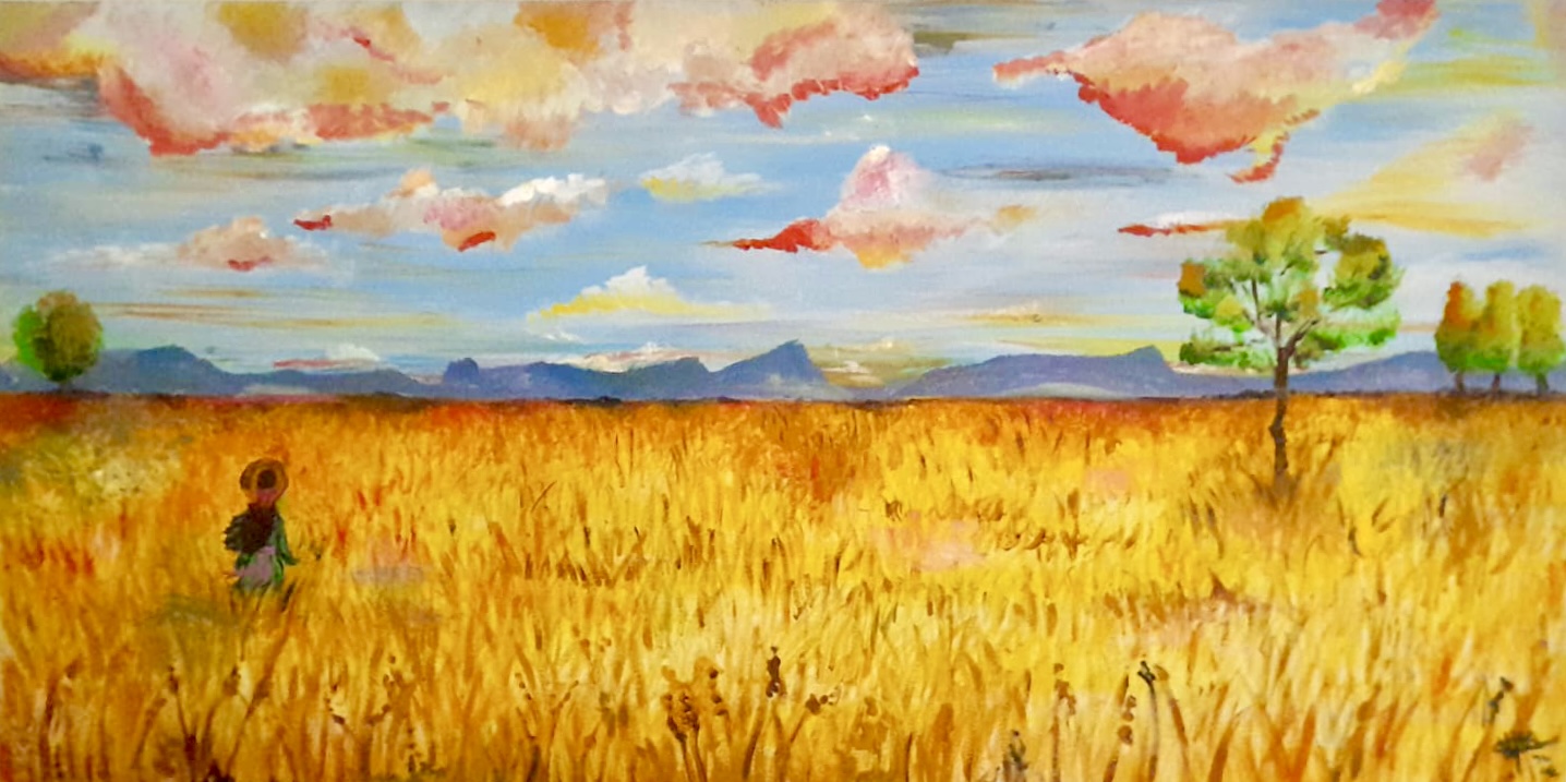 Fields of Gold, Óleo sobre Lienzo, 60x118 cm