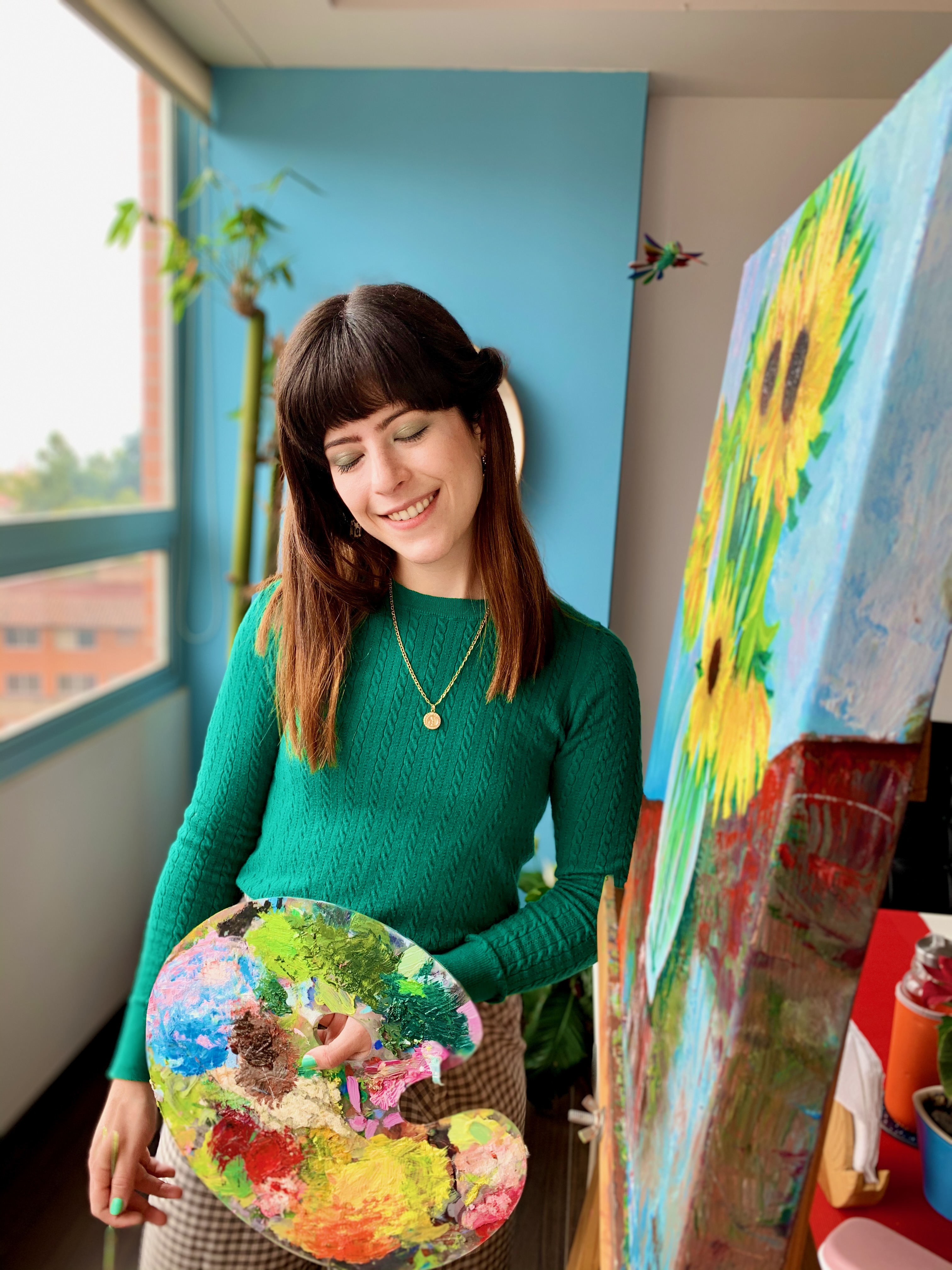 Veronica y sus Girasoles