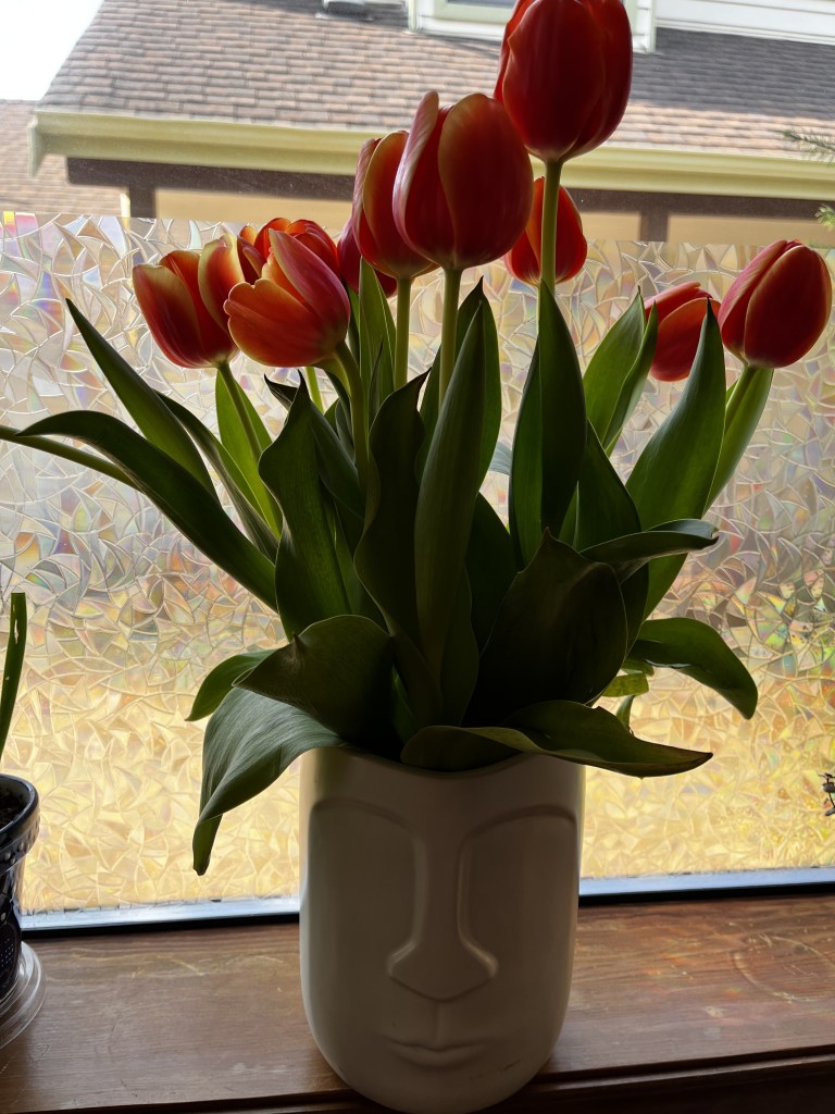 Flores en la Cabeza, Óleo sobre Lienzo 60x46cm