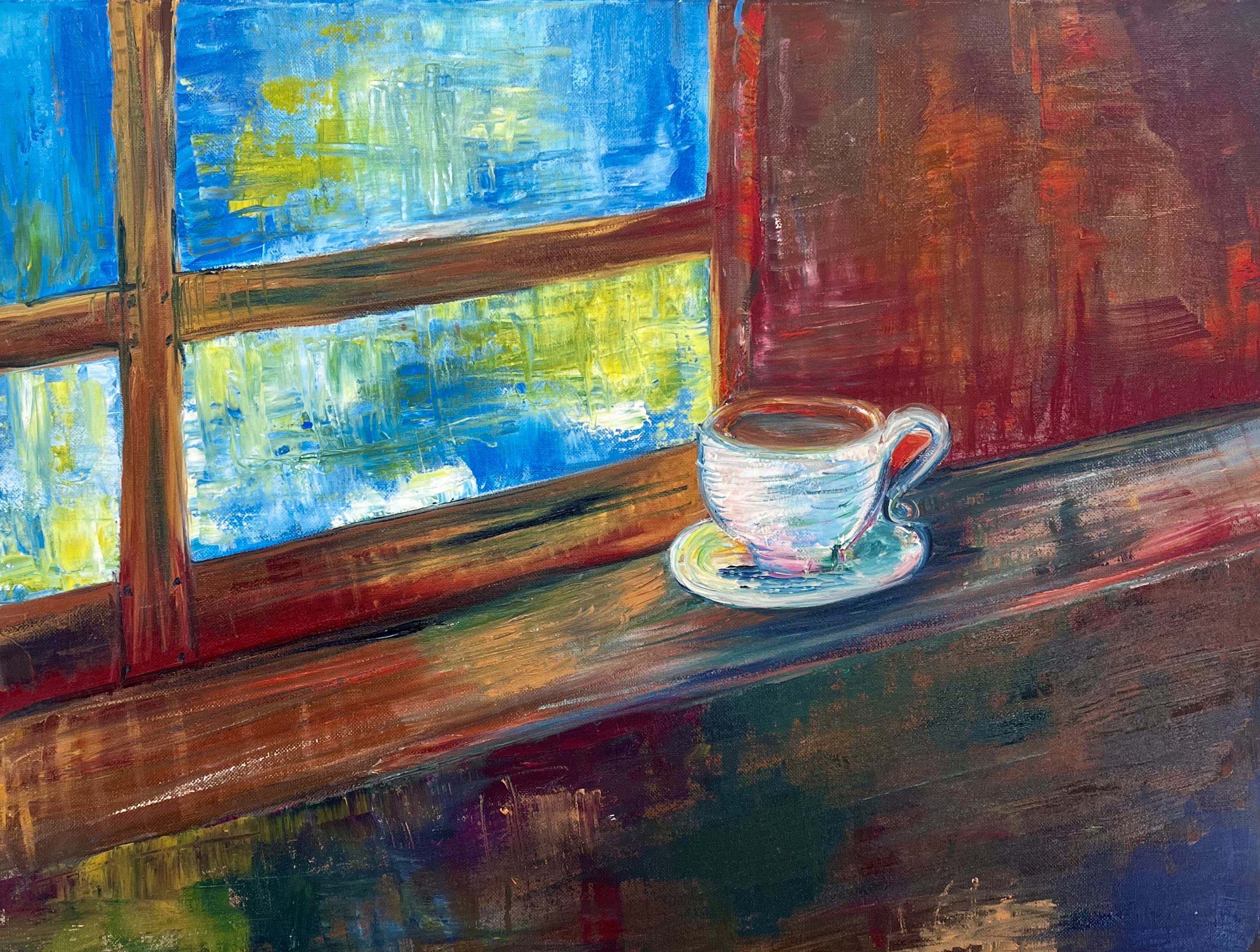 La Taza, Óleo sobre Lienzo, 46x60cm