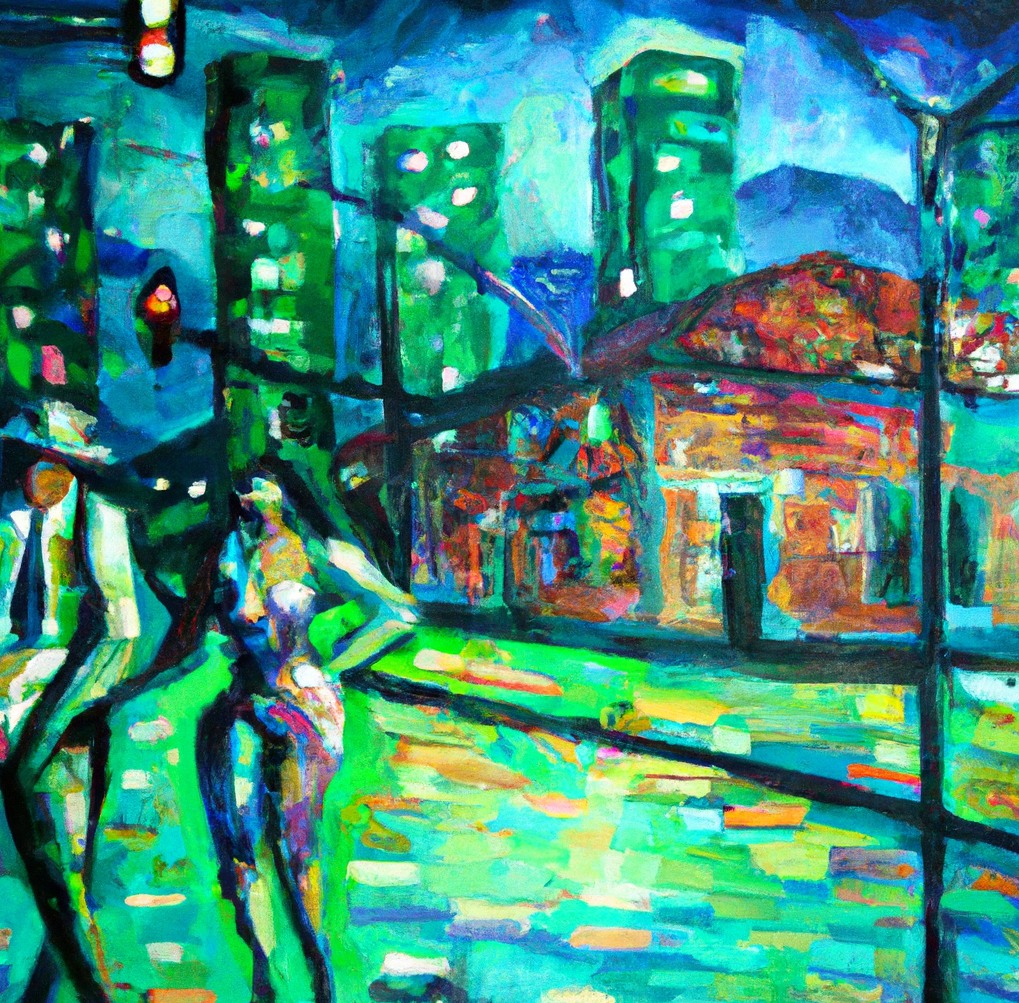 Medellín y la problemática social de la gentrificación y el turismo sexual, ilustración original, DALLE