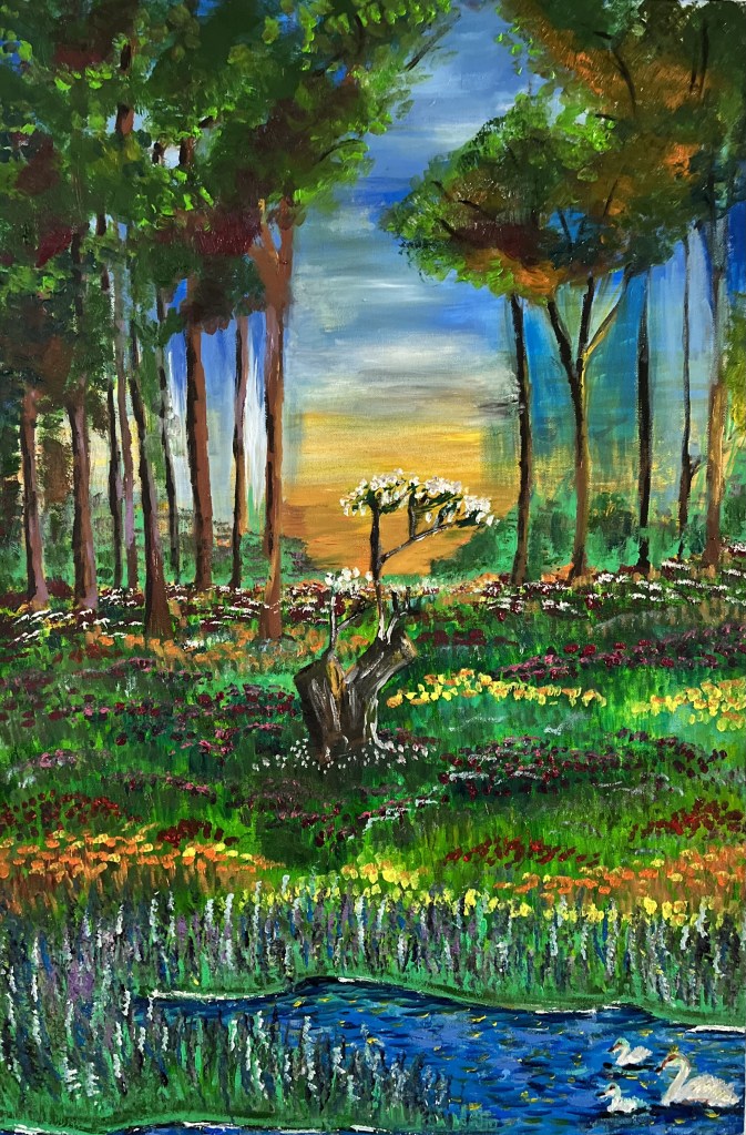 Edén I, Óleo sobre lienzo, 61x91 cm