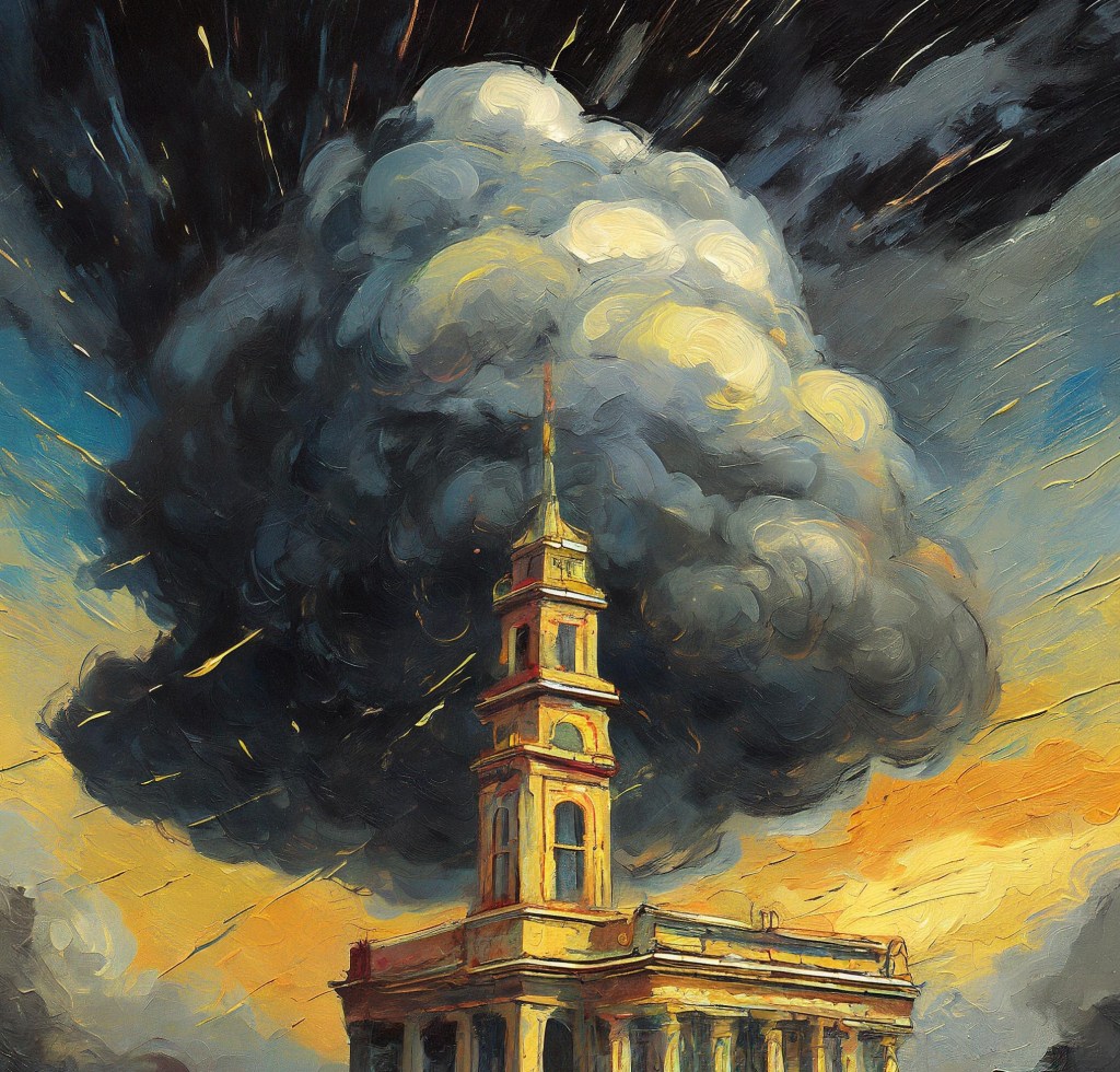 The ideological comeback, AI generated with Adobe Firefly to illustrate the OP-ED Ideas, too, go out of fashion and so should war by Veronica Yepes Moreno